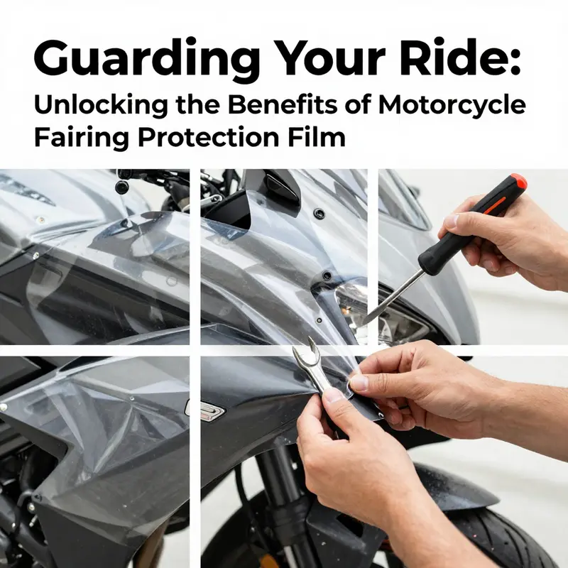 The impact of protective film on maintaining motorcycle aesthetics.