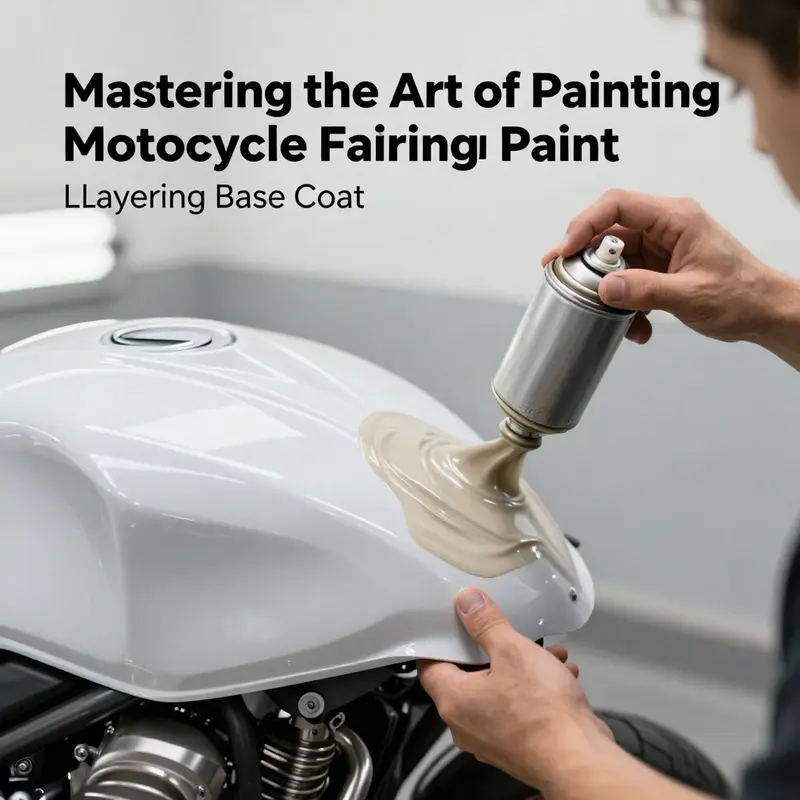 Preparation involves cleaning, sanding, and masking to ensure a smooth surface for painting motorcycle fairings.
