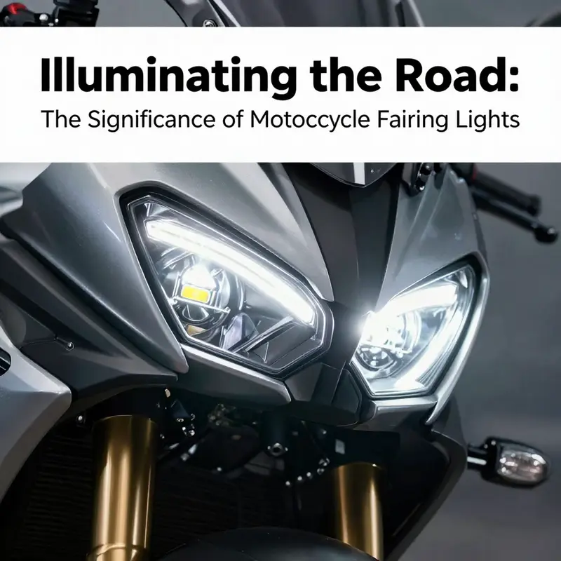 Modern LED motorcycle fairing lights showcasing their brightness and energy efficiency.