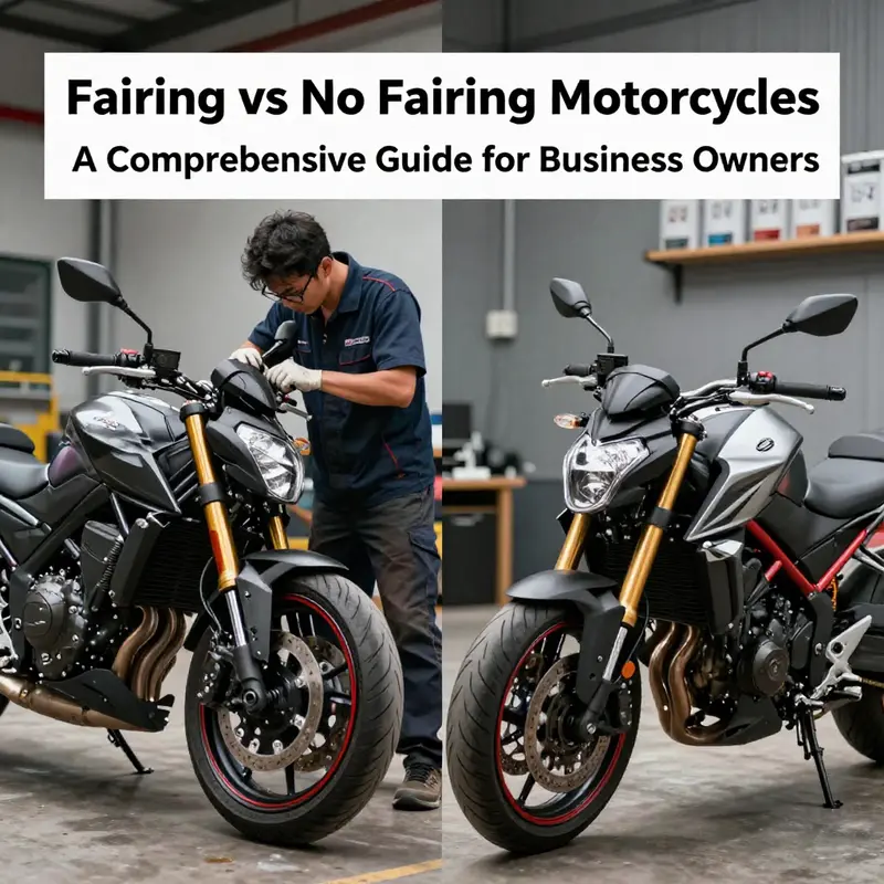 Stark visual contrast between a fairing-equipped sport motorcycle and a naked bike, showcasing their unique design philosophies.