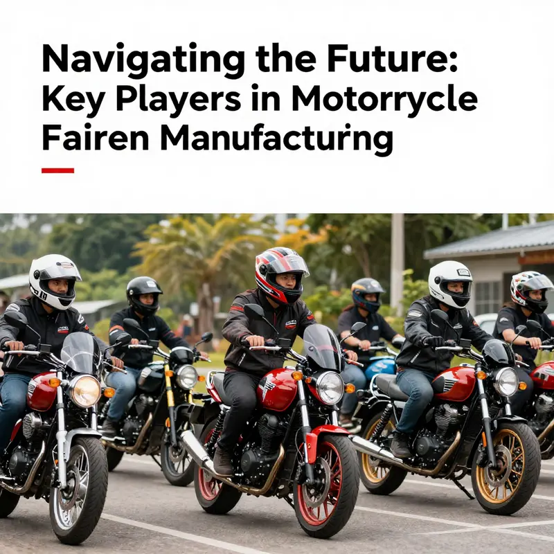 A global map showing significant motorcycle fairing companies and their impact.