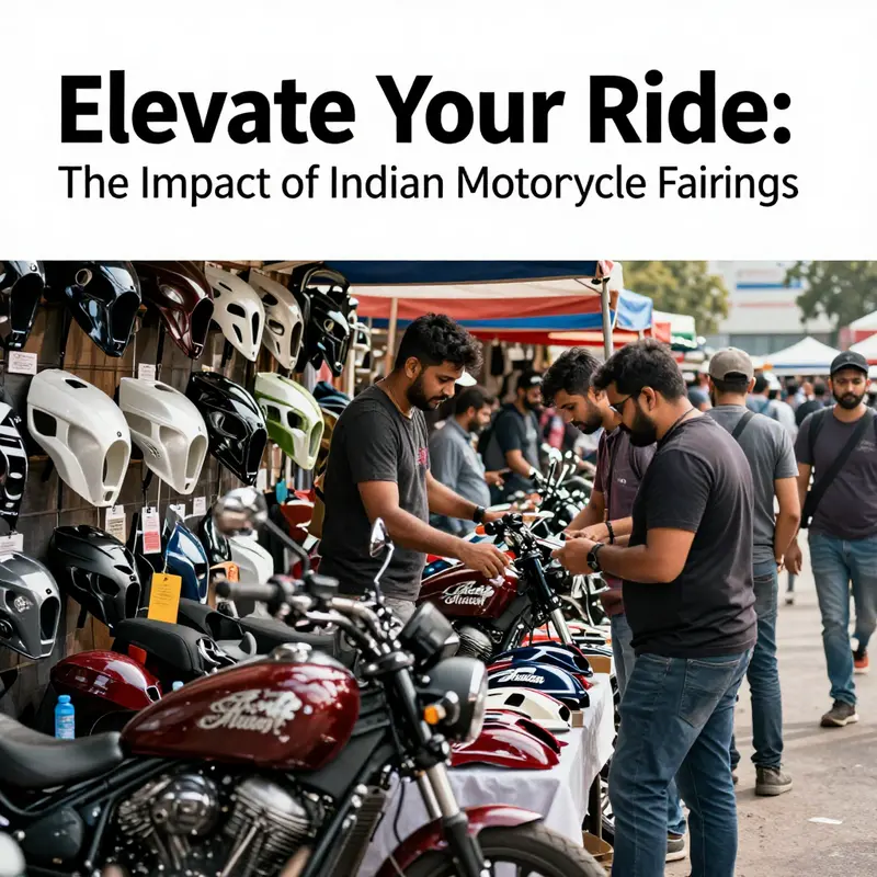 The aerodynamic design of Indian motorcycle fairings enhances performance and visual appeal.