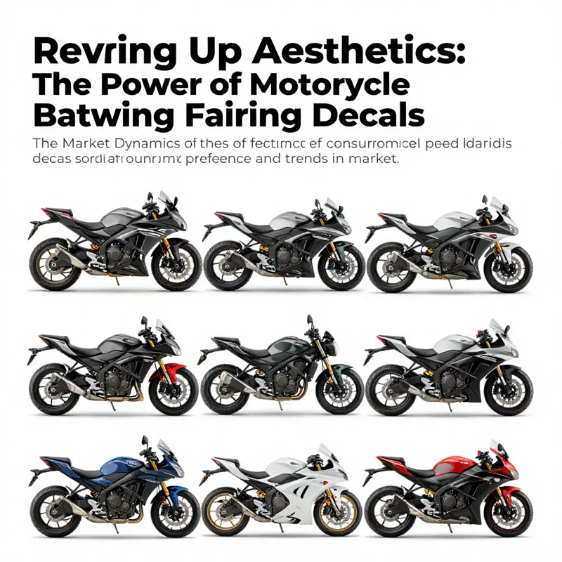 Vibrant decals elevate the design of motorcycle batwing fairings.
