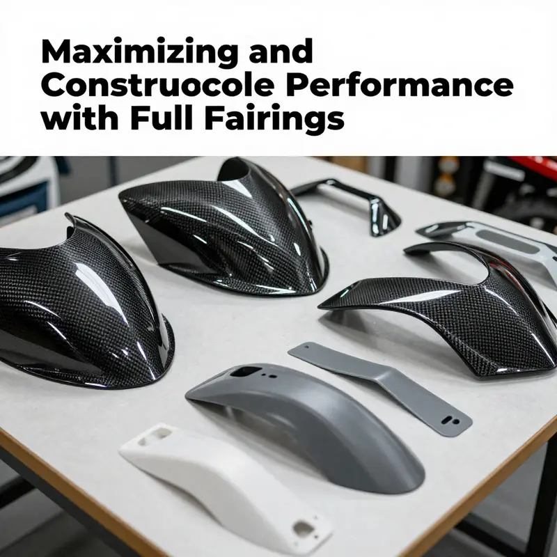 The aerodynamic design of this motorcycle full fairing improves speed and stability, crucial for performance riding.