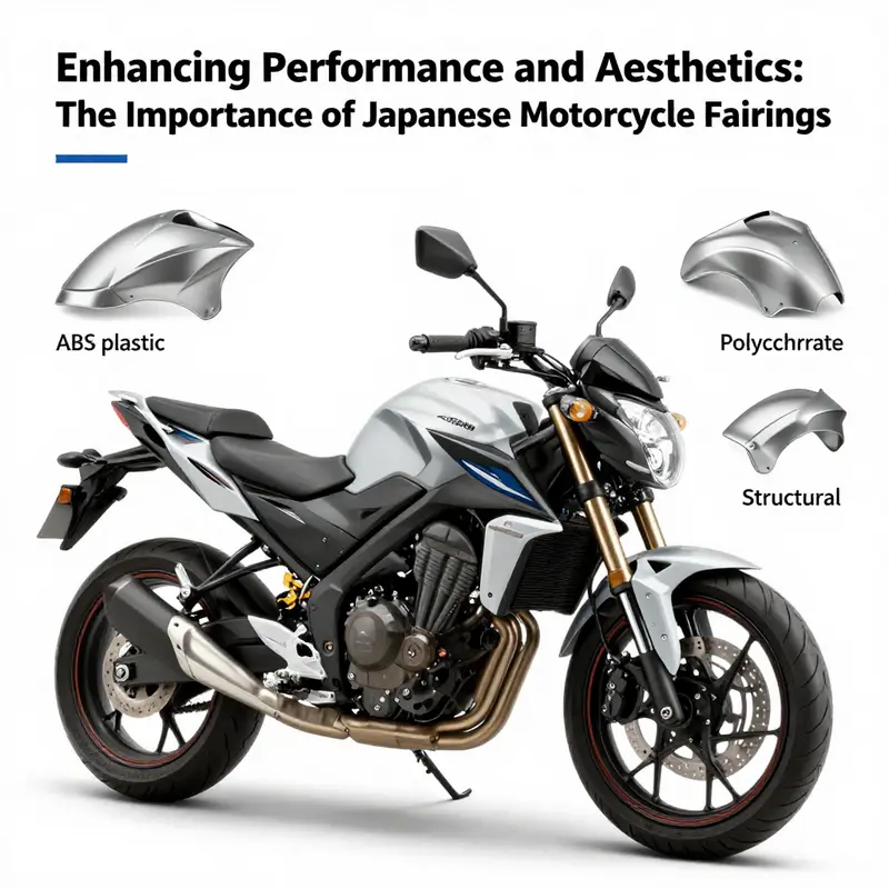 Innovative materials used in Japanese motorcycle fairings enhance durability and performance.