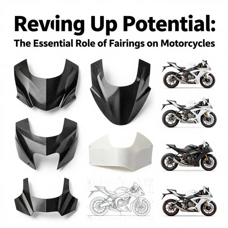 The aerodynamic design of a sport motorcycle fairing reduces drag and enhances performance.