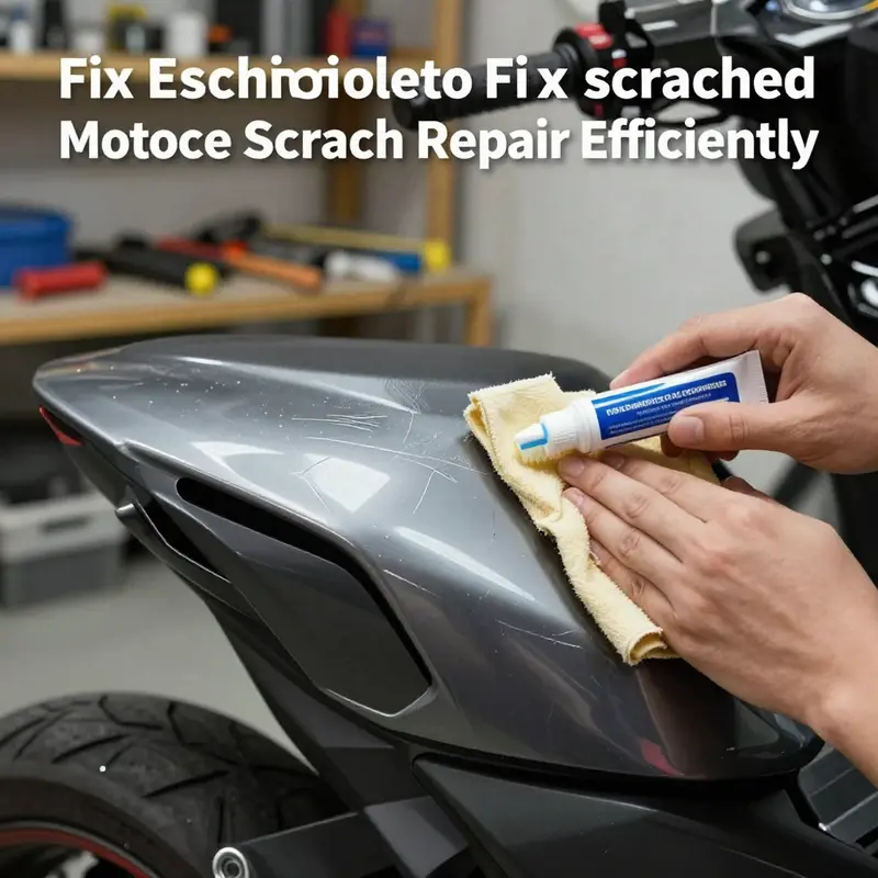 DIY techniques for repairing minor scratches on motorcycle fairings.