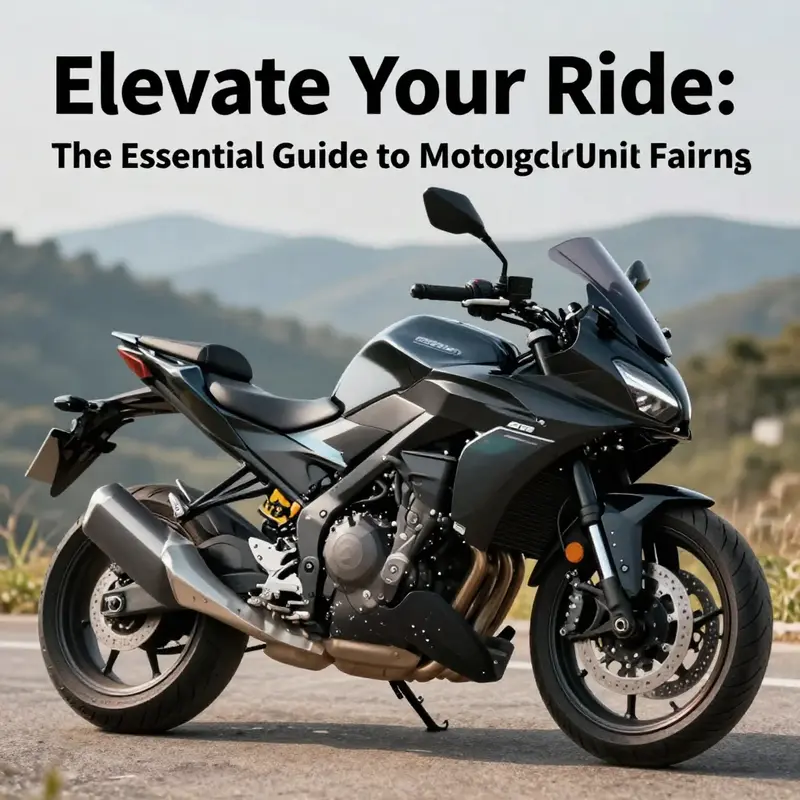 Motorcycle with a batwing fairing parked in a scenic location, representing adventure and style.