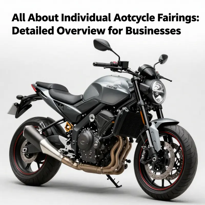 A detailed illustration showcasing the different types of individual motorcycle fairings and their specific functions.