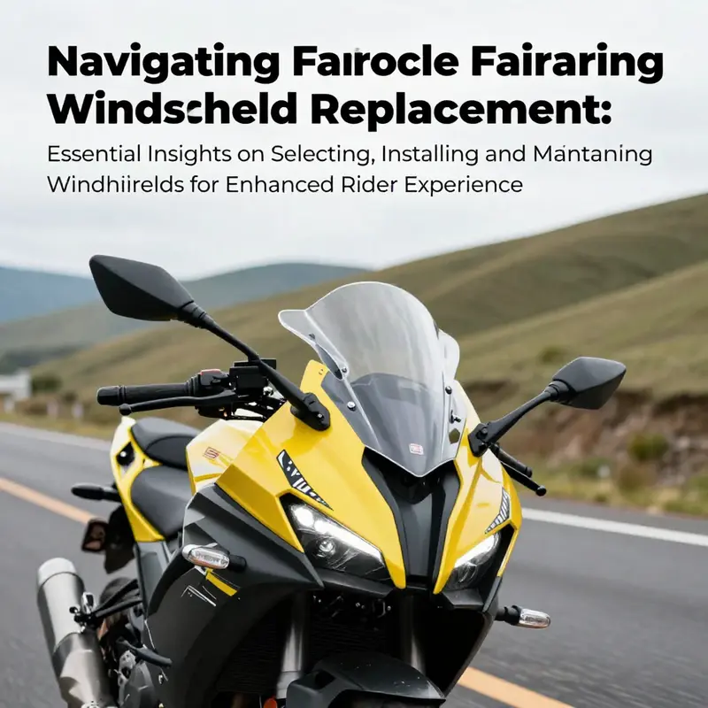 A motorcycle demonstrating the benefits of a well-designed fairing windshield while navigating scenic roads.