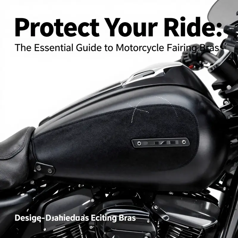 High-quality motorcycle fairing bra highlighting its durable, fleece-backed vinyl material and tailored fit over a Harley-Davidson.