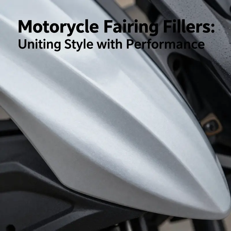 A motorcycle with elegantly fitted fairing fillers contributing to its stunning design.