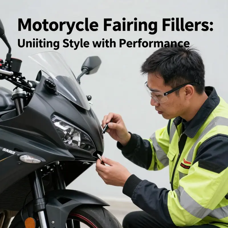 A motorcycle with elegantly fitted fairing fillers contributing to its stunning design.