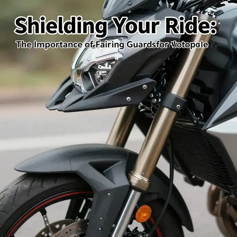 A motorcycle fairing guard effectively protects the bodywork from impacts and road debris.