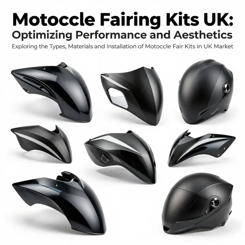 Eye-catching image showing various motorcycle fairing kits in different styles and colors.