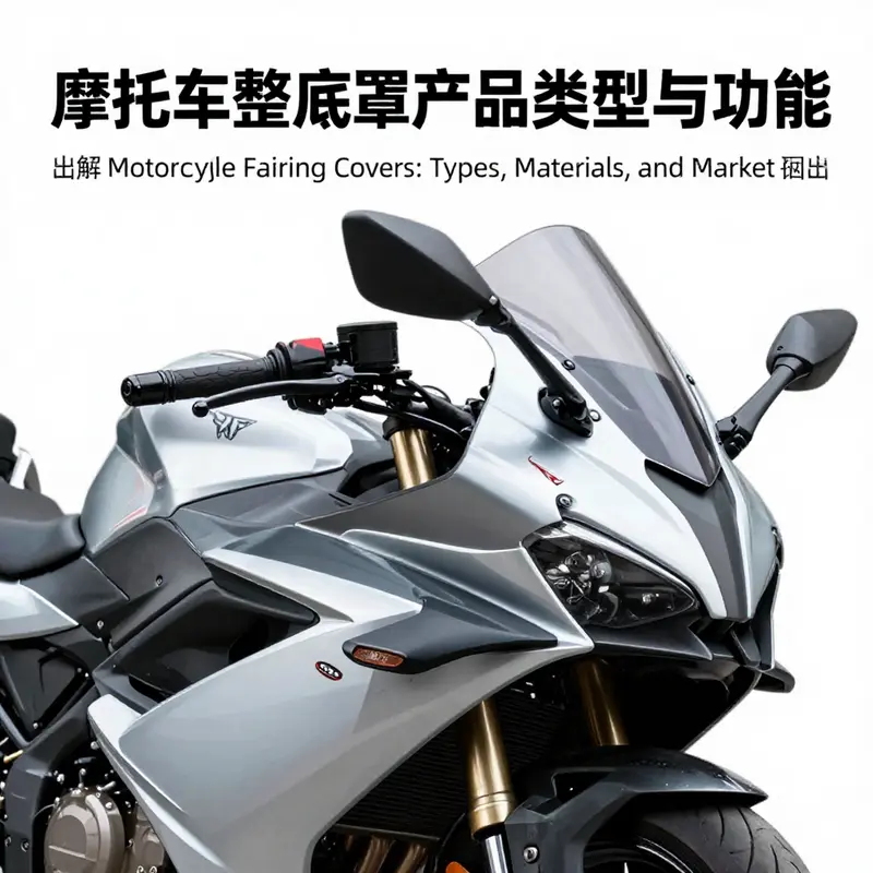 Various types of motorcycle fairing covers displaying their aerodynamic design and protective features.
