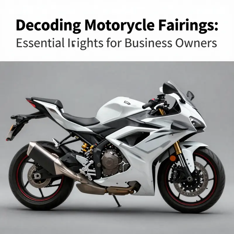 A display of different types of motorcycle fairings, each serving a unique purpose and appeal.