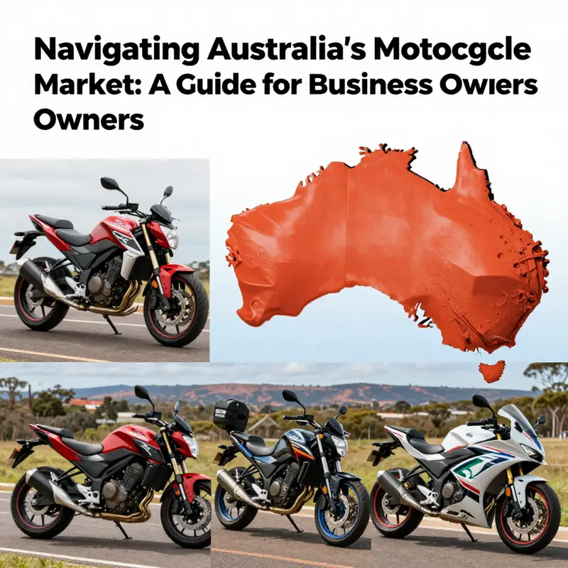 A collage of colorful motorcycle fairings displayed across various Australian landscapes.