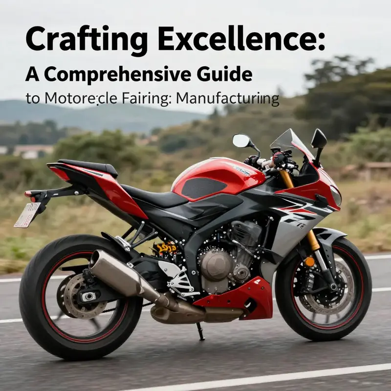 Motorcycle featuring custom fairings on a scenic road, highlighting design and functionality.