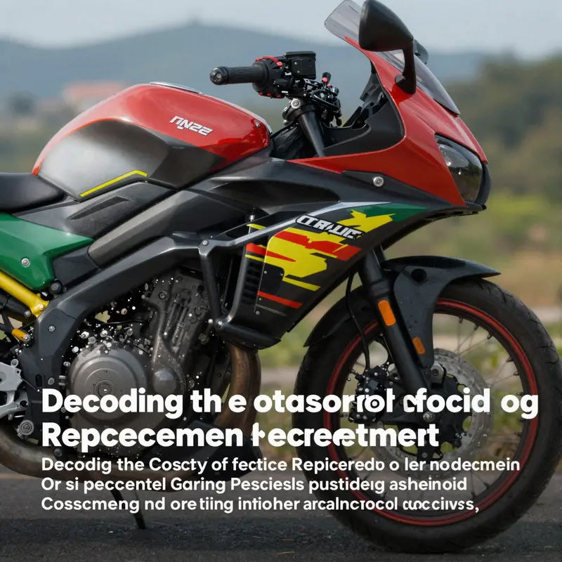 Motorcycle with colorful fairings in a scenic setting, emphasizing the importance of fairing aesthetics and protection.