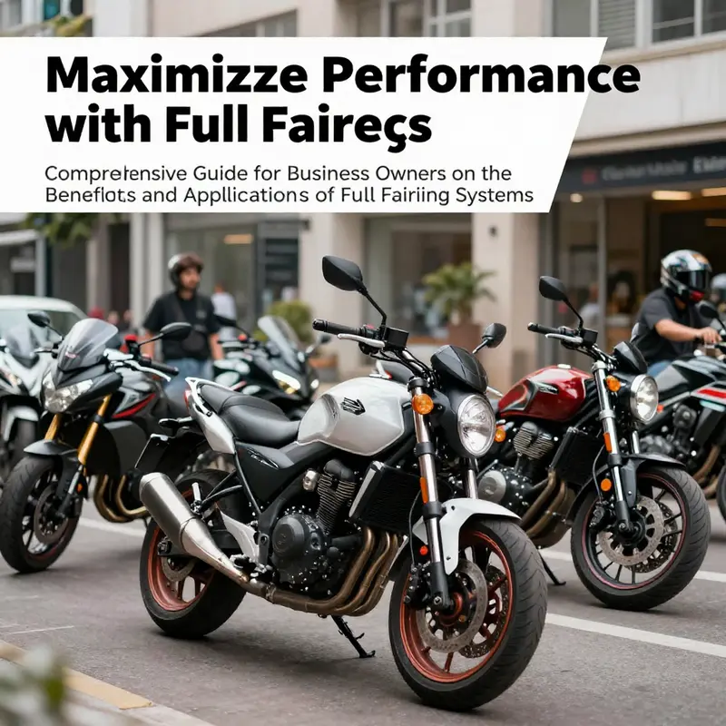 Different motorcycles with full fairings displayed in an urban landscape.