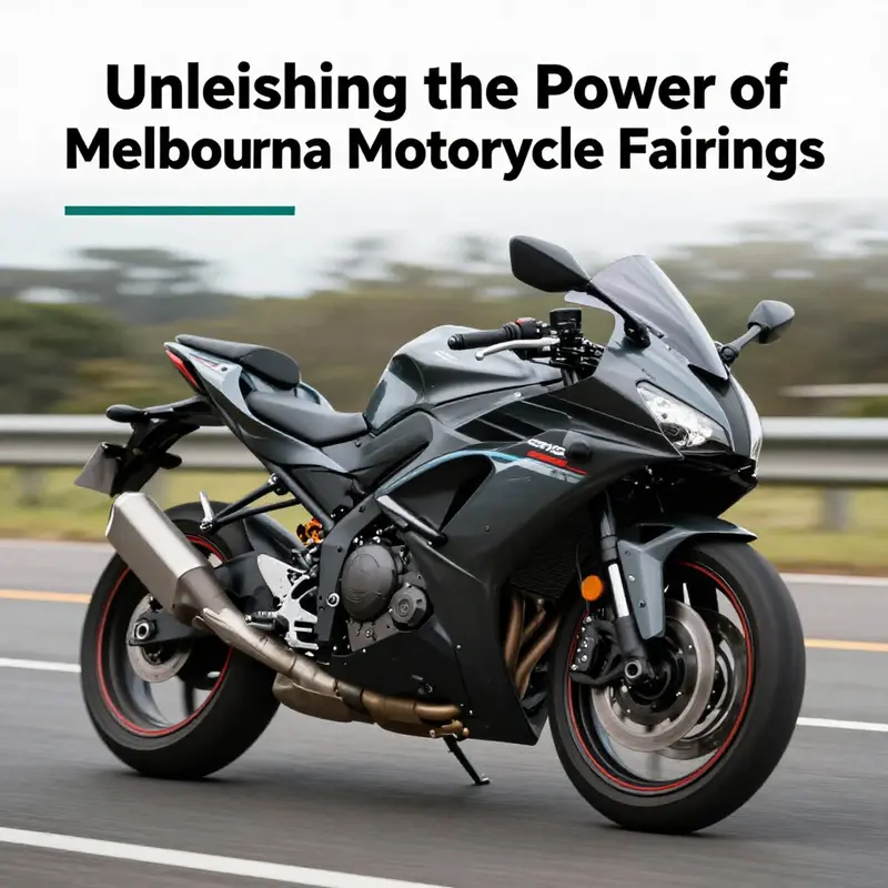A variety of motorcycle fairings on display at Melbourne Motorcycle Fairings, showcasing their different types.