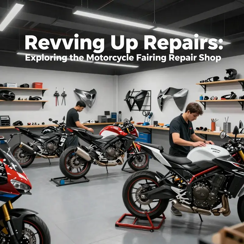Equipped with state-of-the-art technology, this motorcycle repair shop revolutionizes fairing repair services.