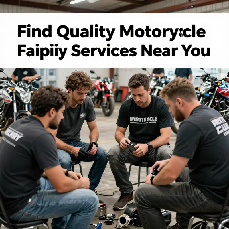 A skilled mechanic repairing a motorcycle fairing, showcasing the local repair services available.