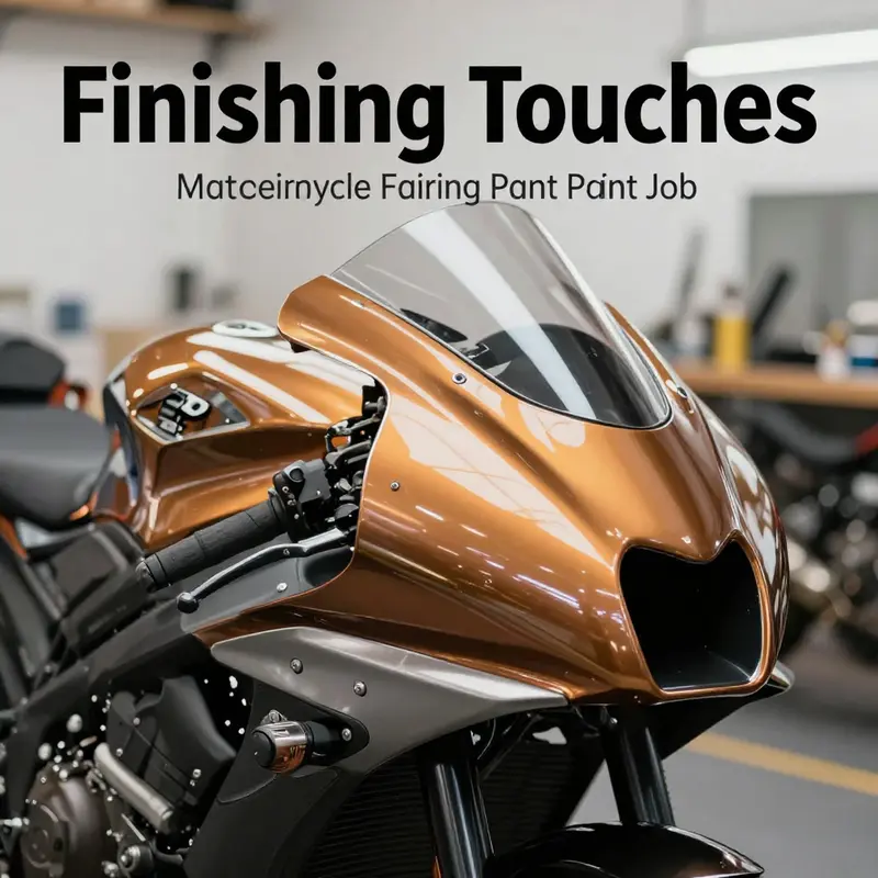 A structured approach highlights the essential steps for a motorcycle fairing paint job.
