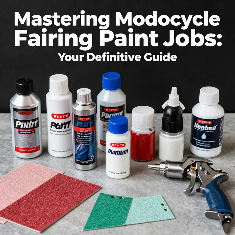 A structured approach highlights the essential steps for a motorcycle fairing paint job.