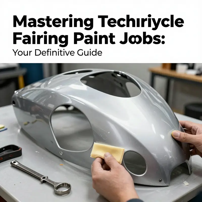 A structured approach highlights the essential steps for a motorcycle fairing paint job.