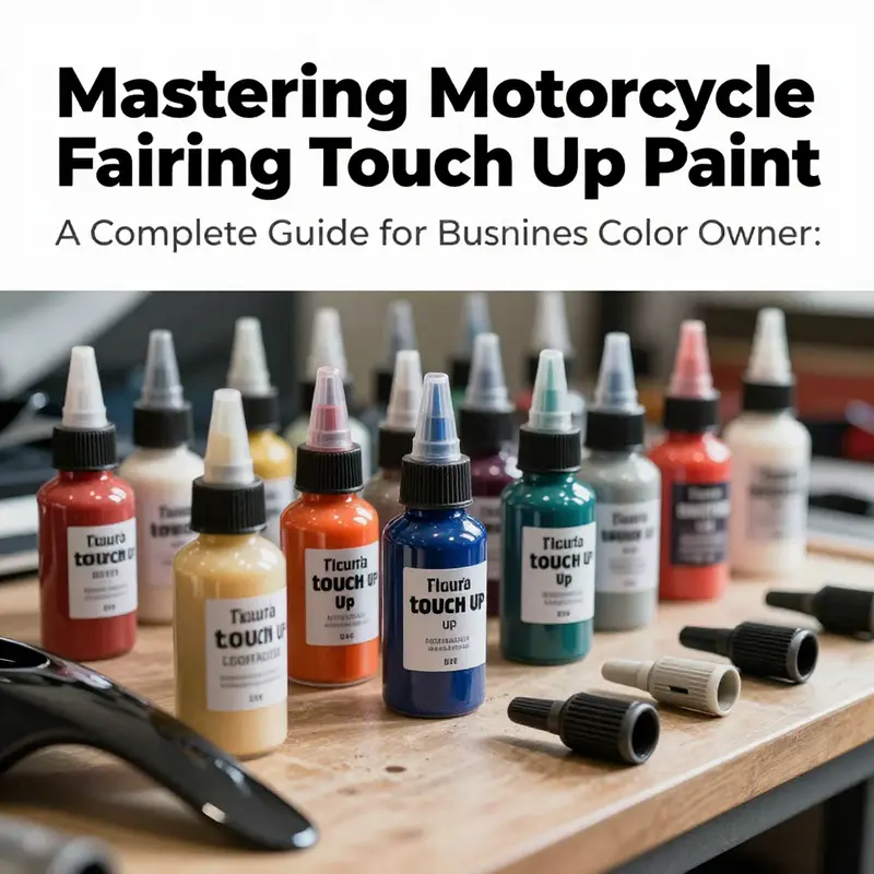 A diverse selection of motorcycle fairing touch up paints for optimal color matching.