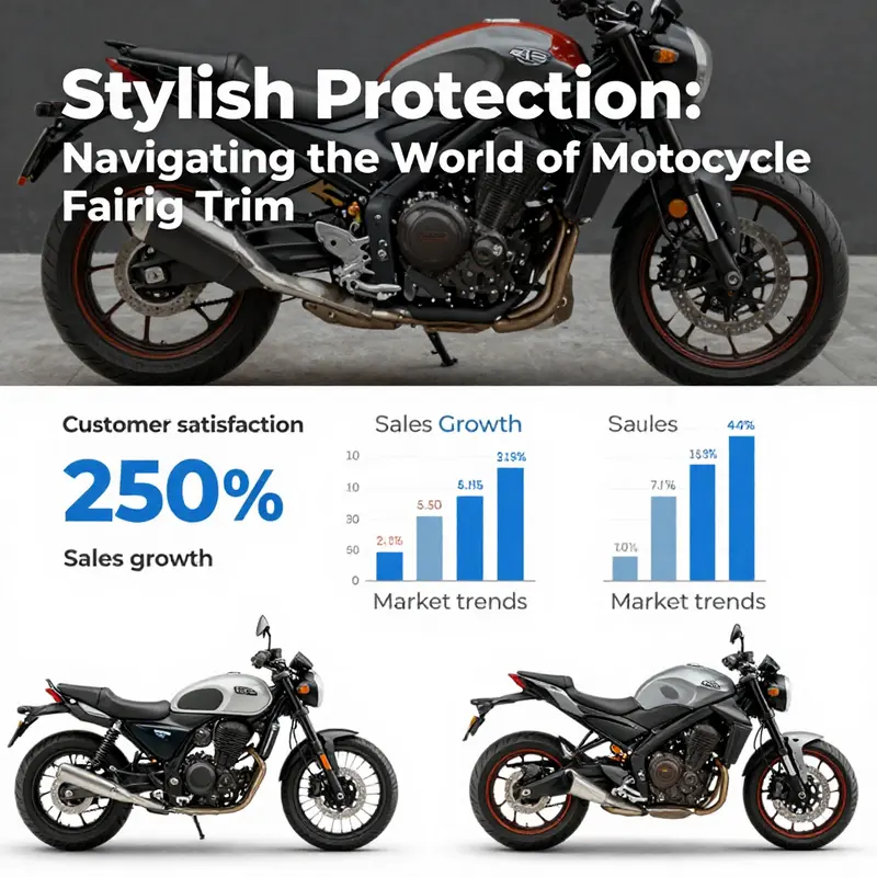 Different types of motorcycle fairing trims highlighting their unique functionalities.