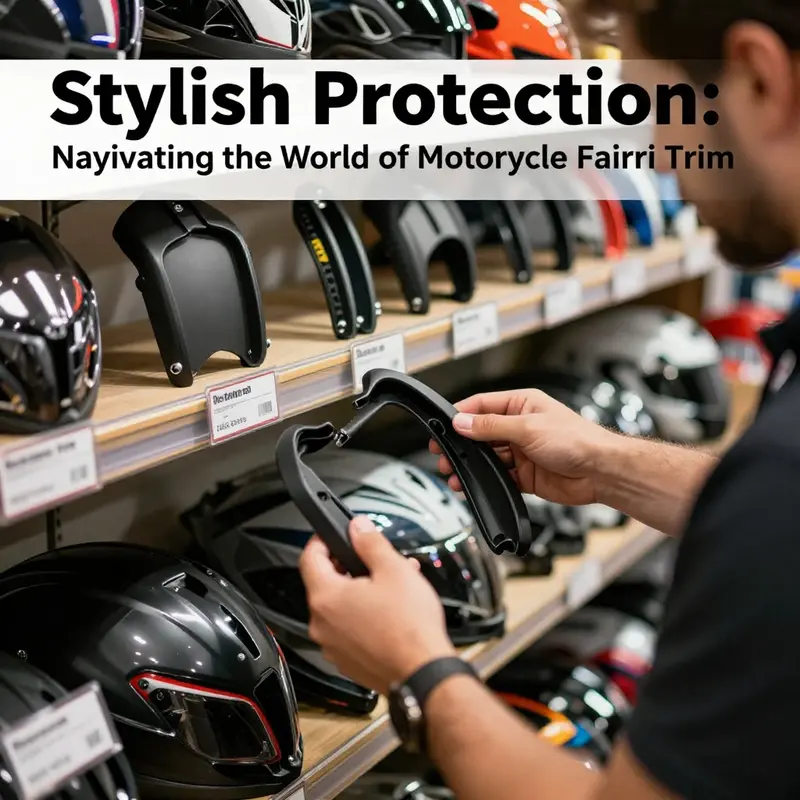 Different types of motorcycle fairing trims highlighting their unique functionalities.