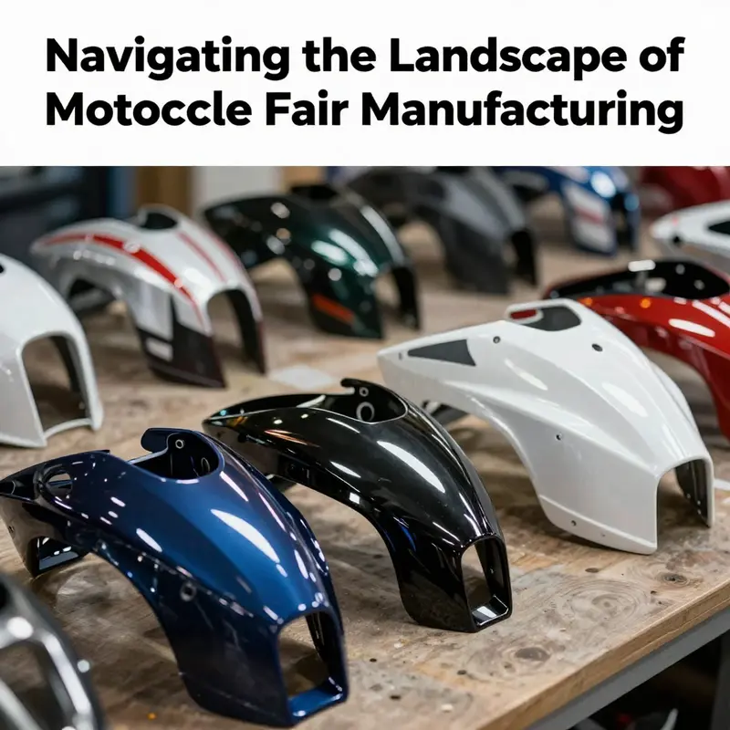 Variety of motorcycle fairings in different colors and designs, emphasizing their role in motorcycle aesthetics and performance.