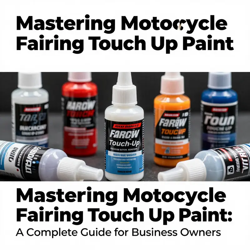 A diverse selection of motorcycle fairing touch up paints for optimal color matching.