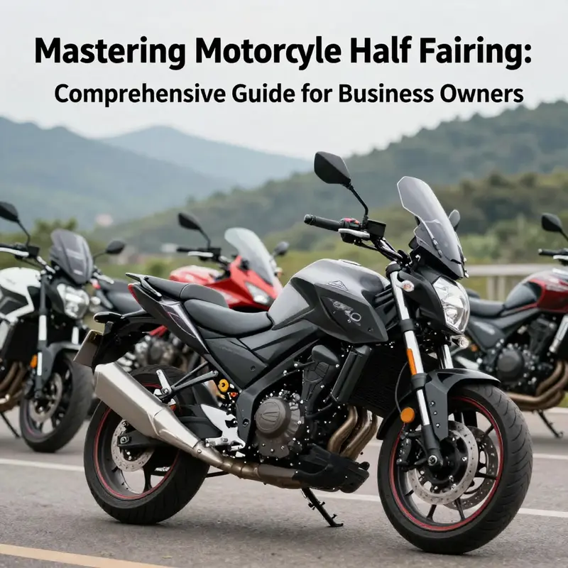 A vibrant collection of motorcycles showcasing half fairings in a picturesque location, illustrating their popularity.