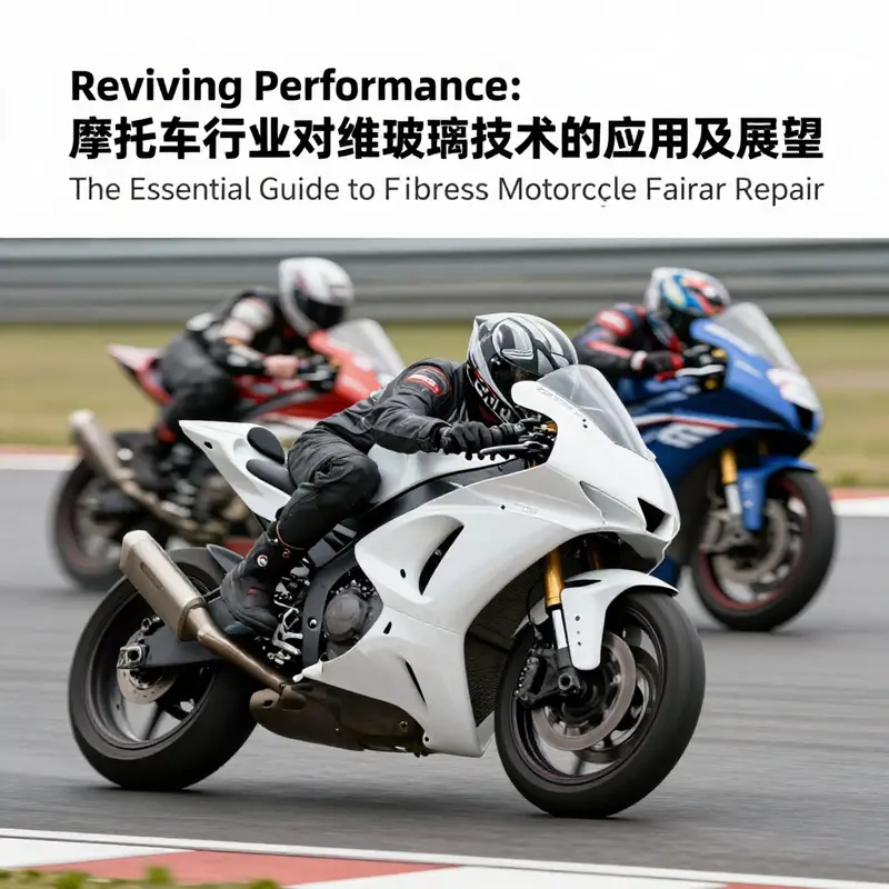 Comparison between fiberglass and plastic motorcycle fairings, showcasing weight and durability advantages.