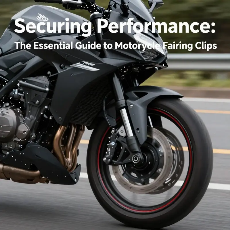 An array of motorcycle fairing clips displaying diverse types and designs.