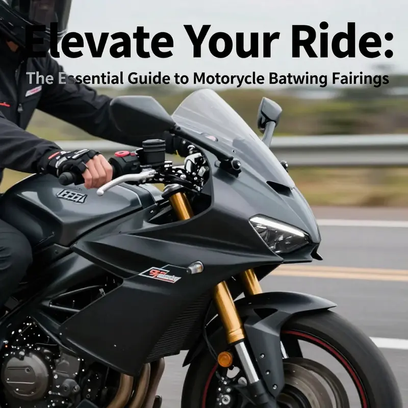 Diverse designs of motorcycle batwing fairings highlighting their aesthetic appeal.