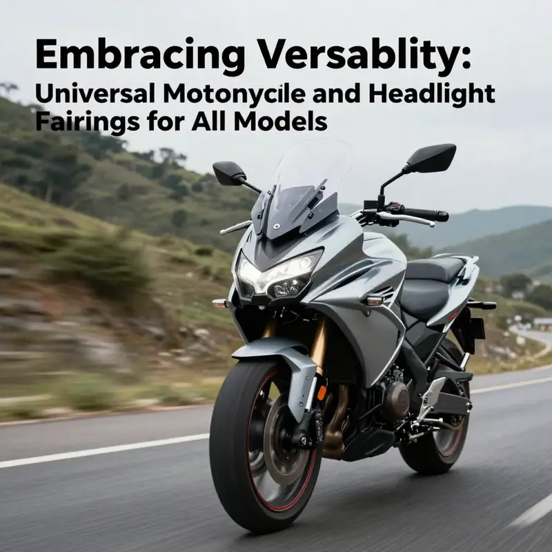 Examining the robust materials used in universal motorcycle headlight fairings.