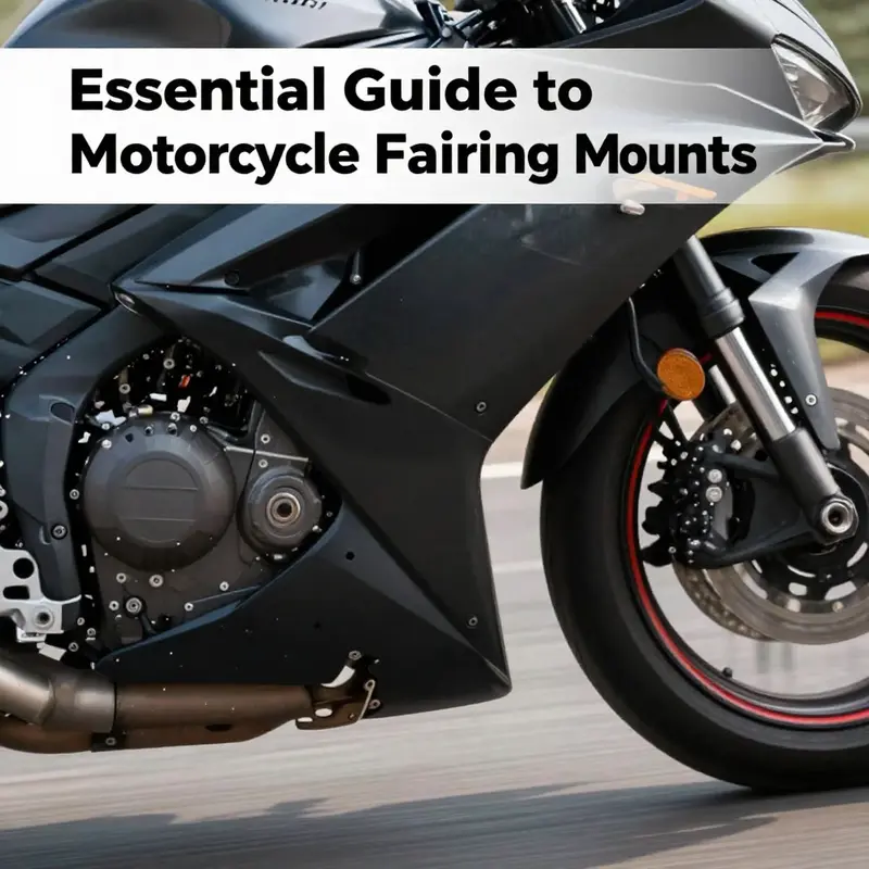 A collection of various motorcycle fairing mounts exemplifying the diversity available for different applications.