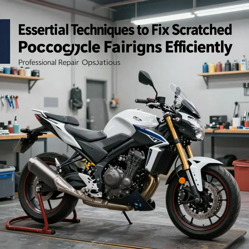 DIY techniques for repairing minor scratches on motorcycle fairings.