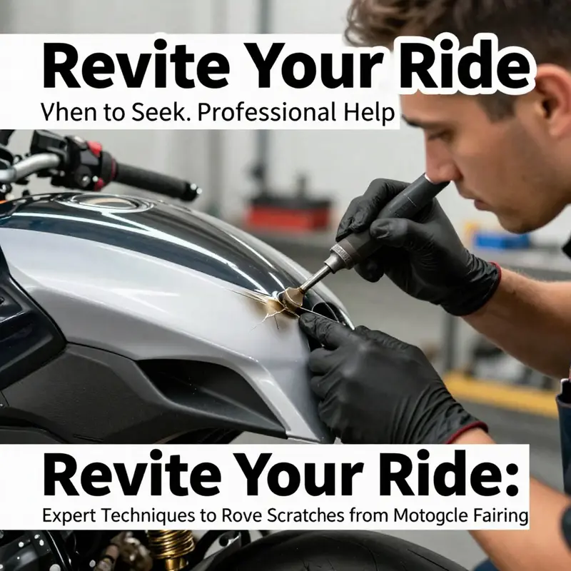 Polishing a minor scratch on motorcycle fairing with non-gel toothpaste.