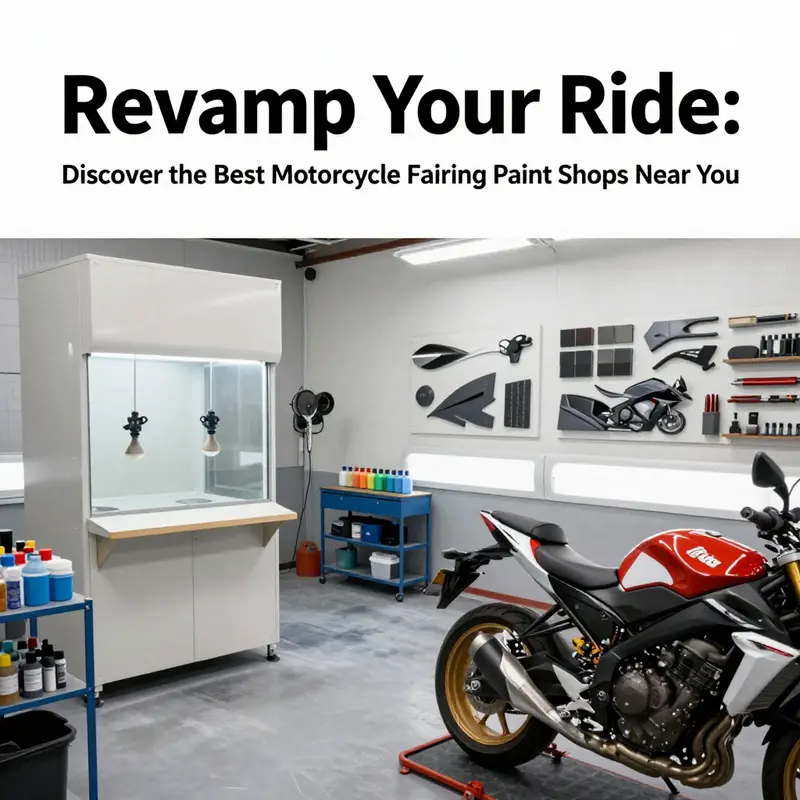 An example of using Google Maps to locate motorcycle fairing paint shops in your area.