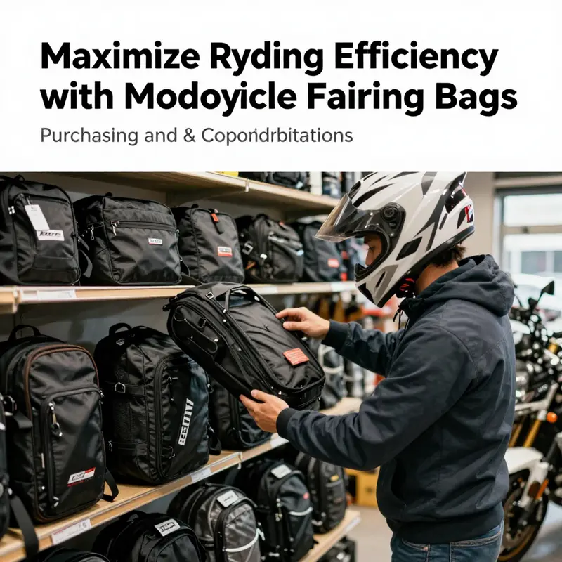 Diverse types of motorcycle fairing bags designed for various needs.