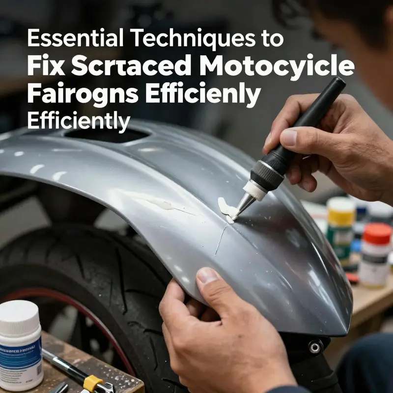 DIY techniques for repairing minor scratches on motorcycle fairings.