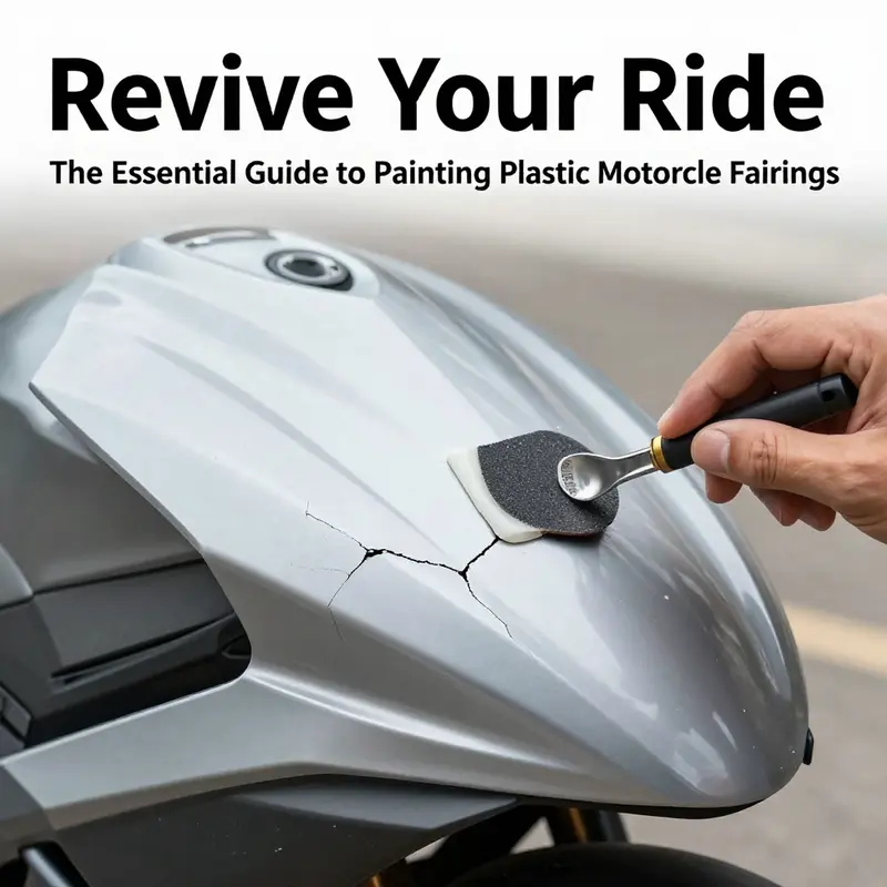 Surface preparation is key to ensuring the paint adheres properly to the fairing.