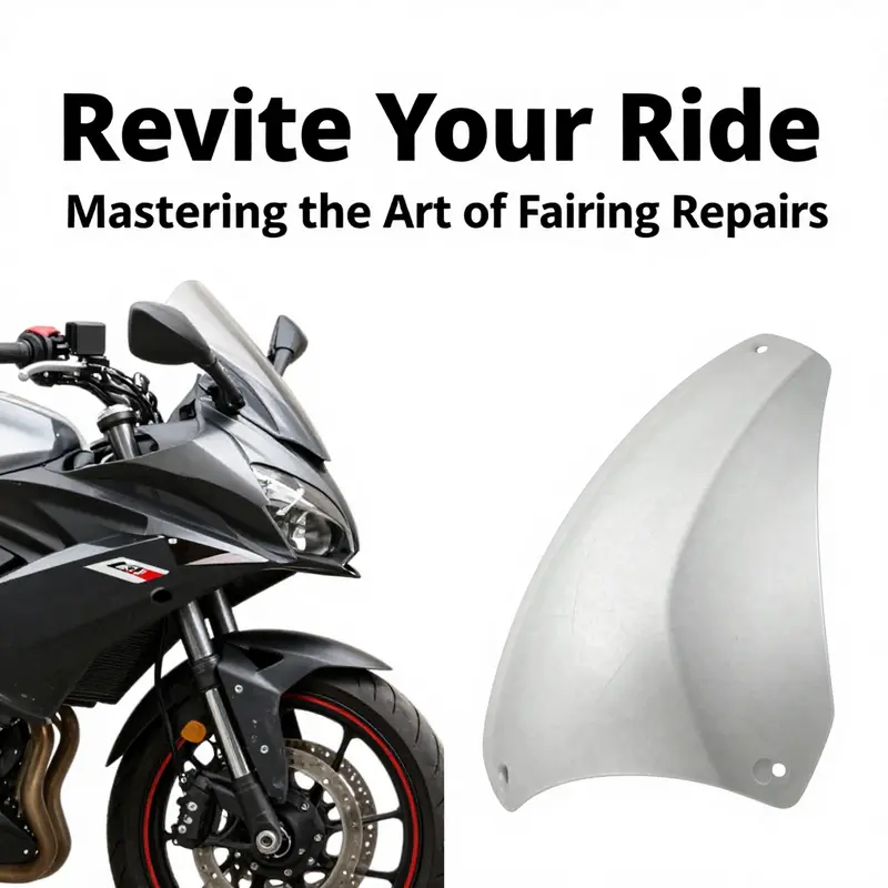 Technician applying plastic welding technique to fix a cracked motorcycle fairing.