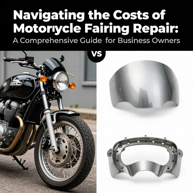 Different damages on motorcycle fairings highlight the importance of understanding repair costs.
